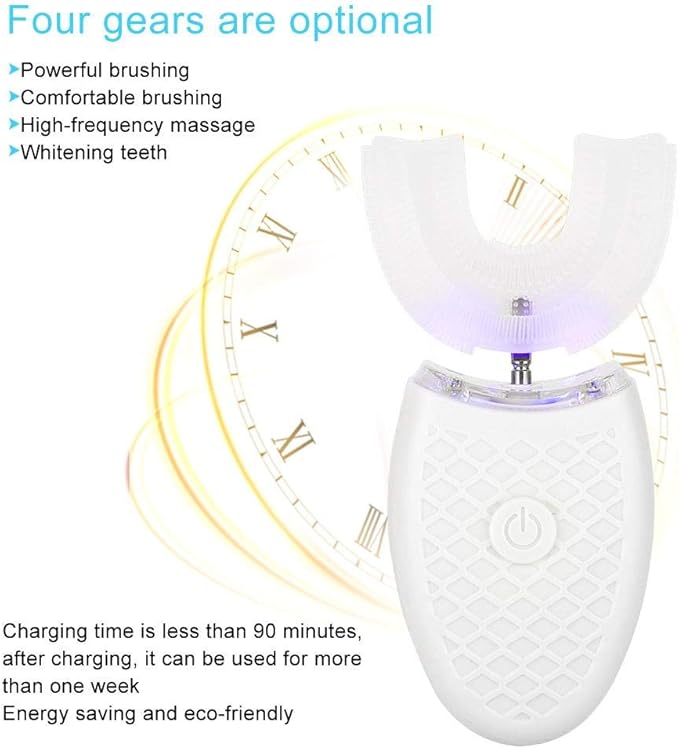 Smart Electric Toothbrush USB Rechargeable U-shaped Tooth